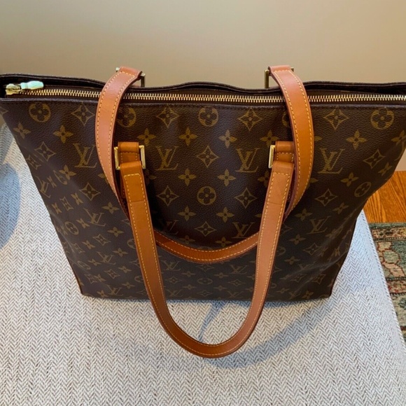 Beautiful Louis Vuitton Monogram Cabas Mezzo Shoulder Hand Tote Bag - Picture 5 of 17